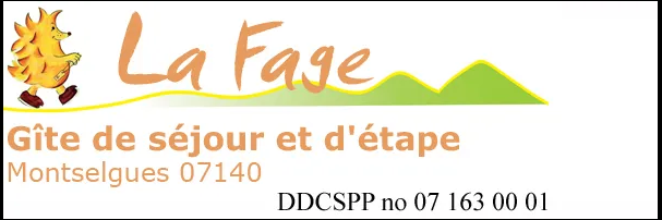 Gîte d'étape et de séjour La Fage - Montselgues - Ardèche 