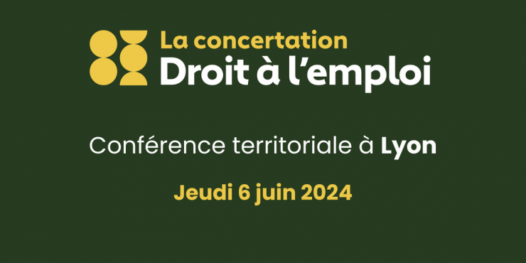 Concertation pour le droit à l'emploi - Conférence territoriale Sud-Est à Lyon