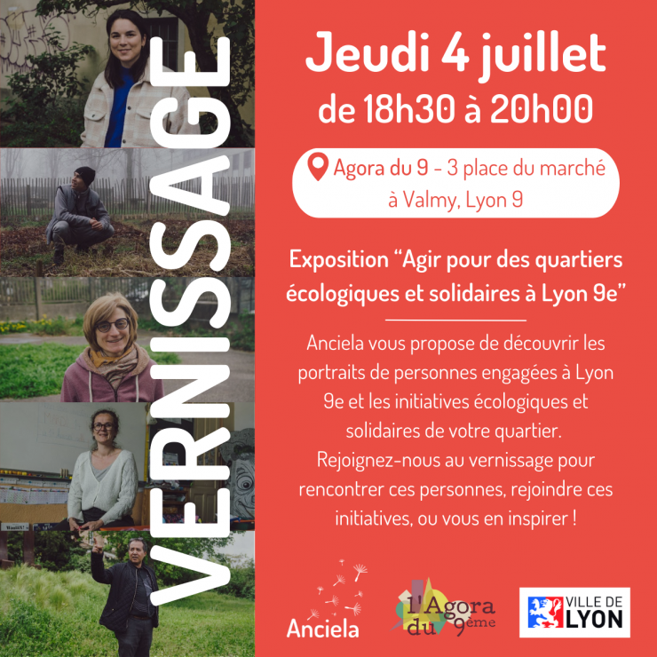 Vernissage de l'exposition "Agir pour des quartiers écologiques et solidaires à Lyon 9e"