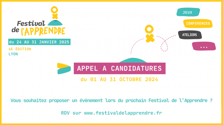 Festival de l'Apprendre 2025 : appel à candidature intervenants !