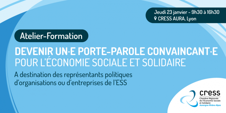 Atelier-Formation : Devenir un.e porte-parole convaincant.e pour l'Économie Sociale et Solidaire