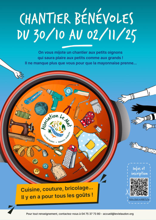 Chantier bénvoles LE MAT ARDECHE  Automne 2025