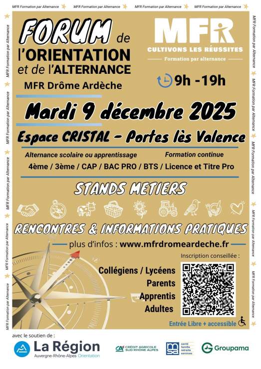 Forum de l'Orientation et de l'Alternance - MFR Drôme Ardèche Forum de l'Orientation et de l'Alternance - MFR Drôme Ardèche