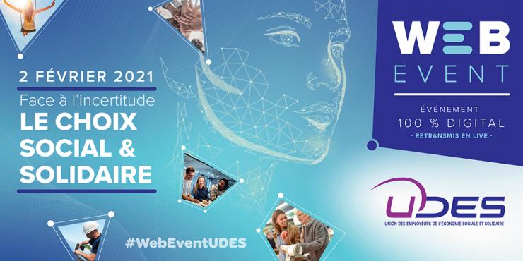 L’UDES vous invite à son web event Face à l’incertitude, le choix social et solidaire !
