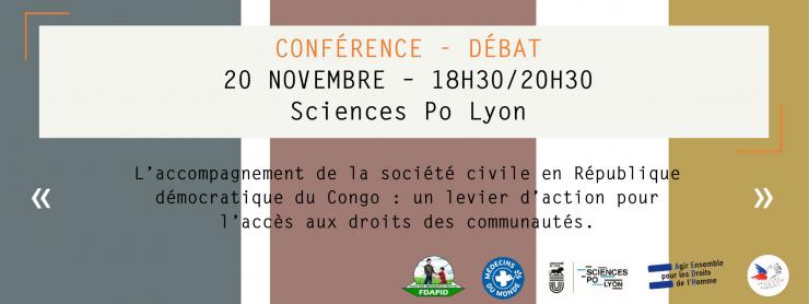 Conférence-débat « L’accompagnement de la société civile de la République démocratique du Congo : un levier d’action pour l’accès aux droits des communautés »