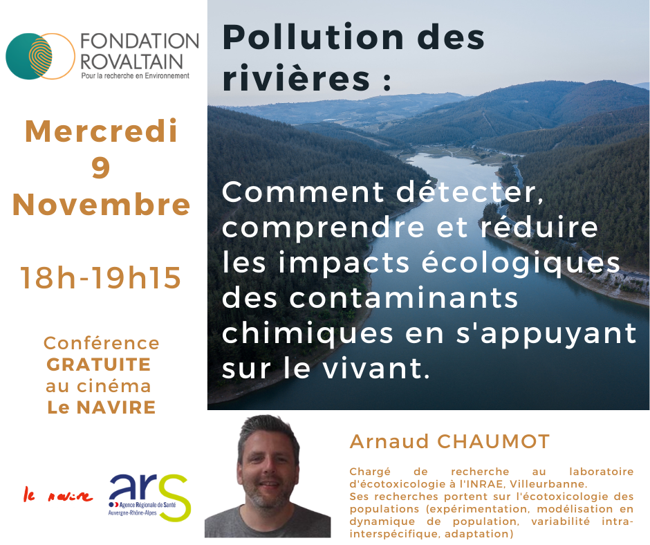 Pollution des Rivières : Comment Détecter, Comprendre et Réduire les impacts écologiques des contaminants chimiques en s’appuyant sur le vivant ? – Valence (26)