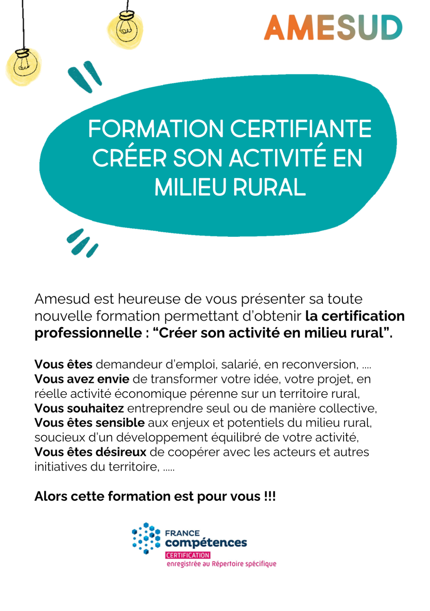L&rsquo;association AMESUD lance sa première formation certifiante en Ardèche méridionale !