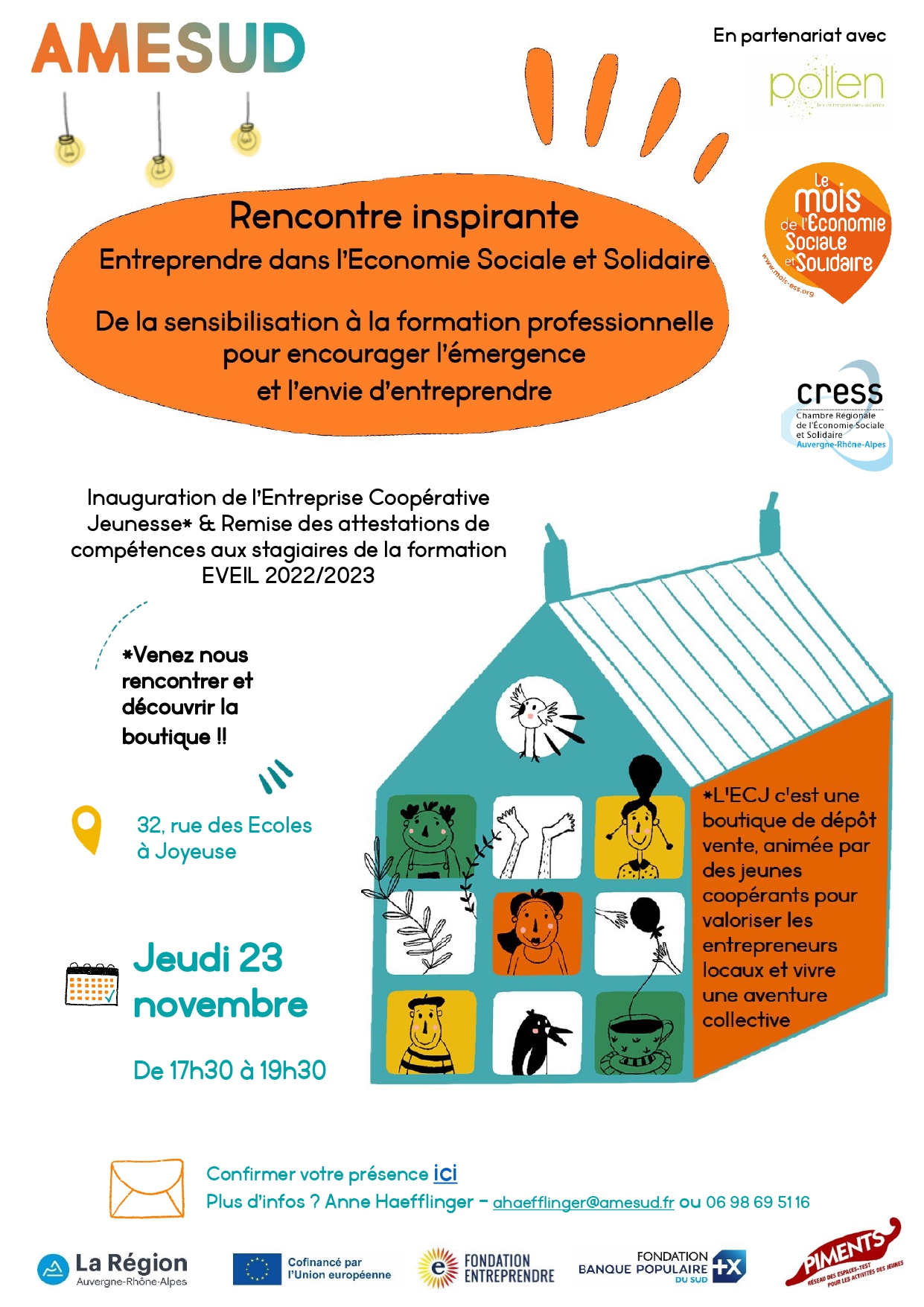 Rencontre inspirante Entreprendre dans l&rsquo;ESS en Sud Ardèche