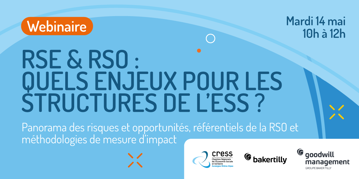 Webinaire : RSE & RSO, les enjeux pour les structures de l&rsquo;ESS