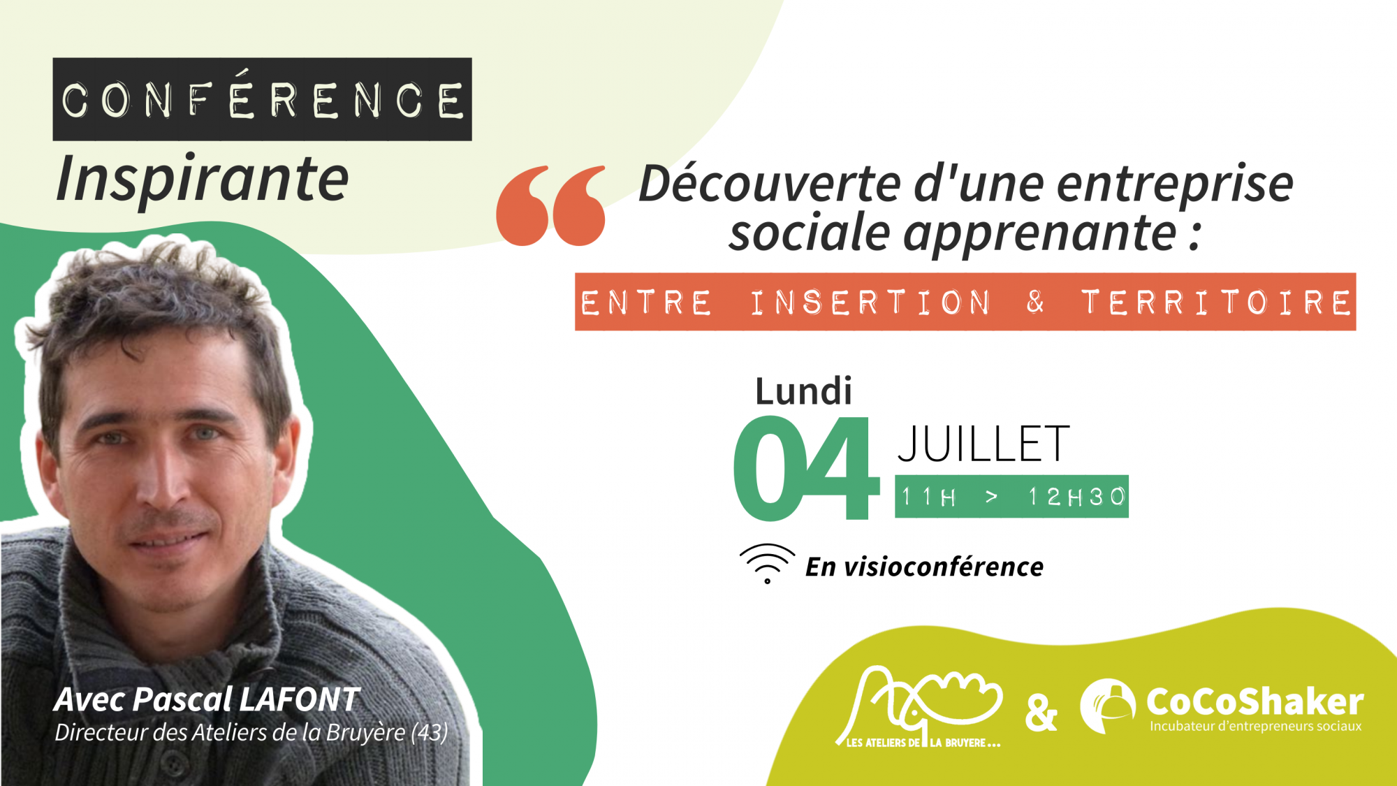 Conférence Inspirante : « Découverte d&rsquo;une entreprise sociale apprenante : Entre insertion et territoire » – en distanciel