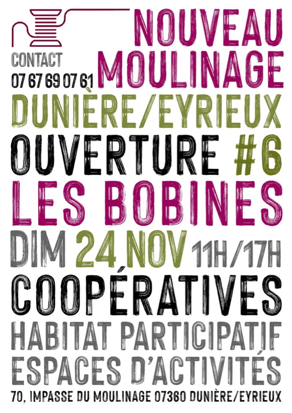 portes ouvertes #6 Moulinage Dunière sur Eyrieux