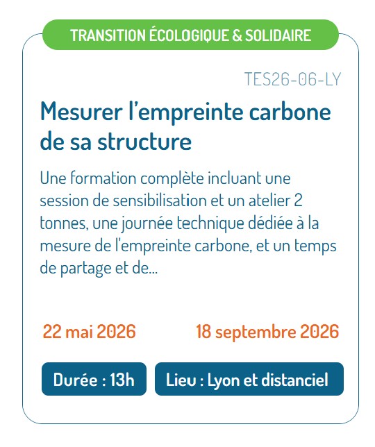 [🌱Formation] Mesurer l’empreinte carbone de sa structure
