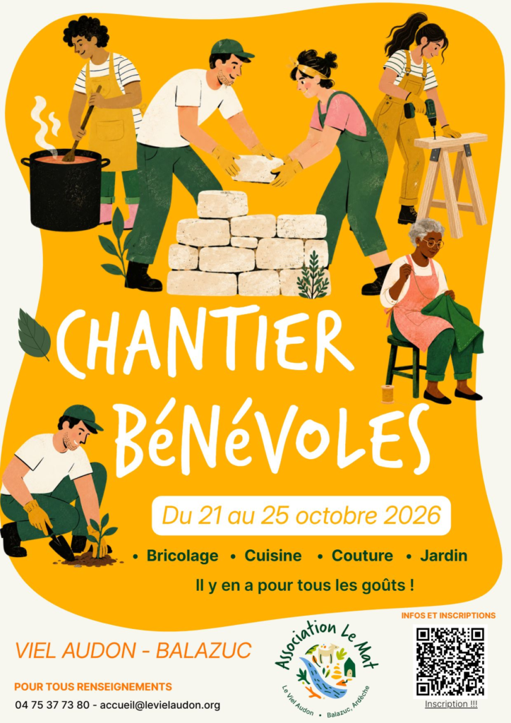 Chantier bénévole du 21 au 25 octobre