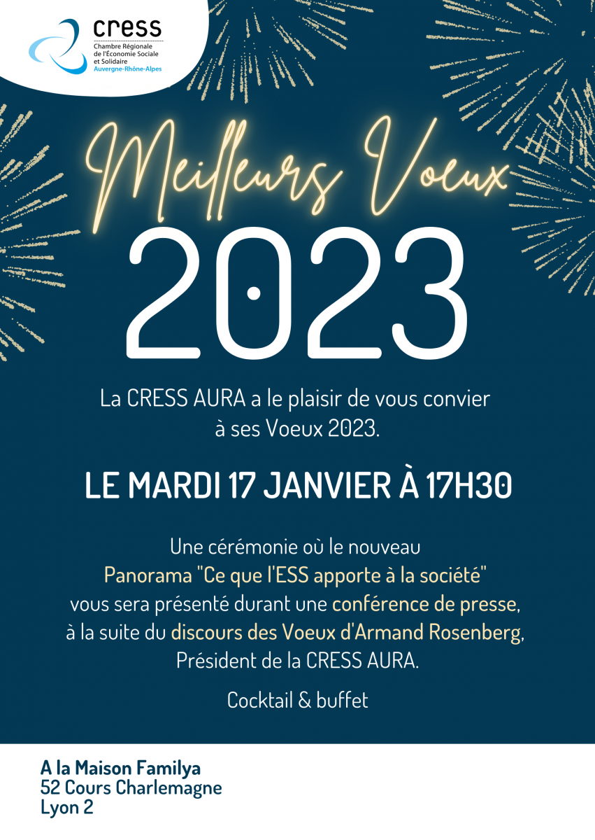 Invitation aux voeux &agrave; la presse de la CRESS 